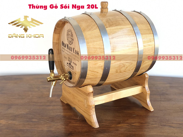 Thùng rượu gỗ sồi nhập khẩu