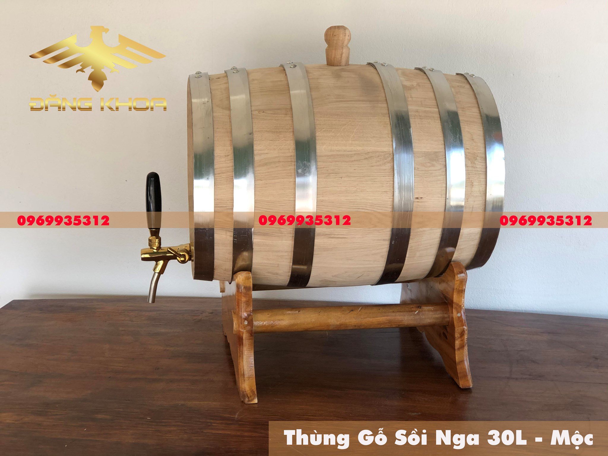 Thùng rượu sồi 30L