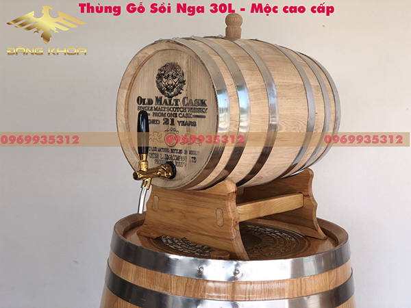 Thùng Rượu Gỗ Sồi